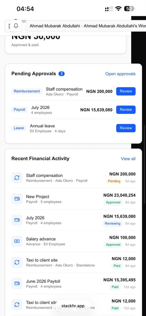 People Operations dashboard preview